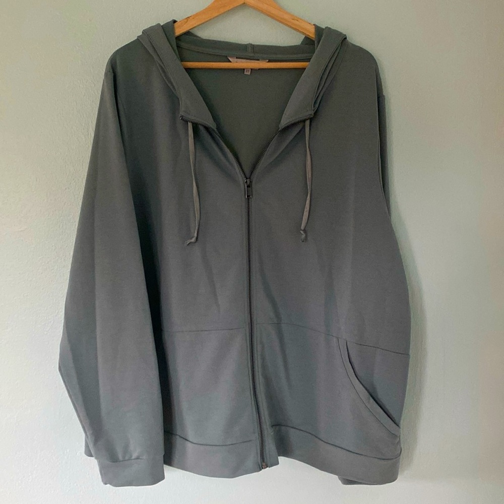 Comfy Grey Zip-Up Hoodie